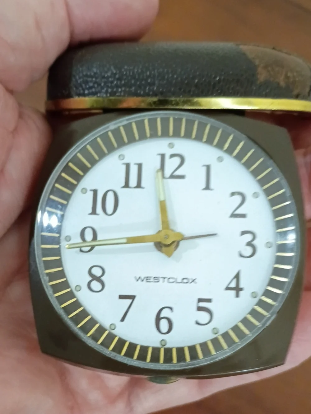 Westclox Mid Century Glow In The Dark Travel Alarm - Working! Vintage!
